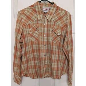 Roper Long Sleeve Button-Up Horse Cowboy Western Shirt XL